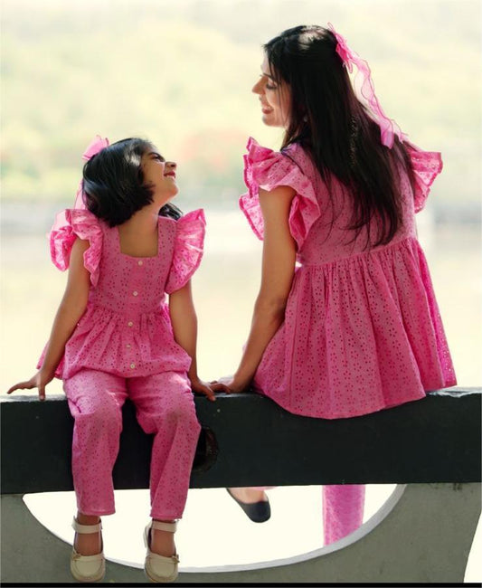 Mommy & Mini Pink Co-ord Set Combo