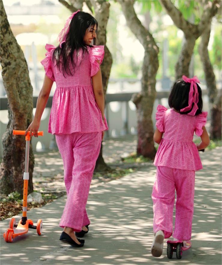 Mommy & Mini Pink Co-ord Set Combo